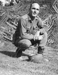 Lt. Perry Witt, San Antonio, TX, and Baltimore, MD, probably Normandy, 1944.